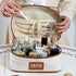 PU Leather Makeup Bag with Brush Holder